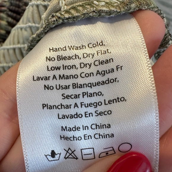 Inland Boutique Green Plaid Mesh Long Sleeve Short Skater Dress Size Small NWT - Picture 8 of 8